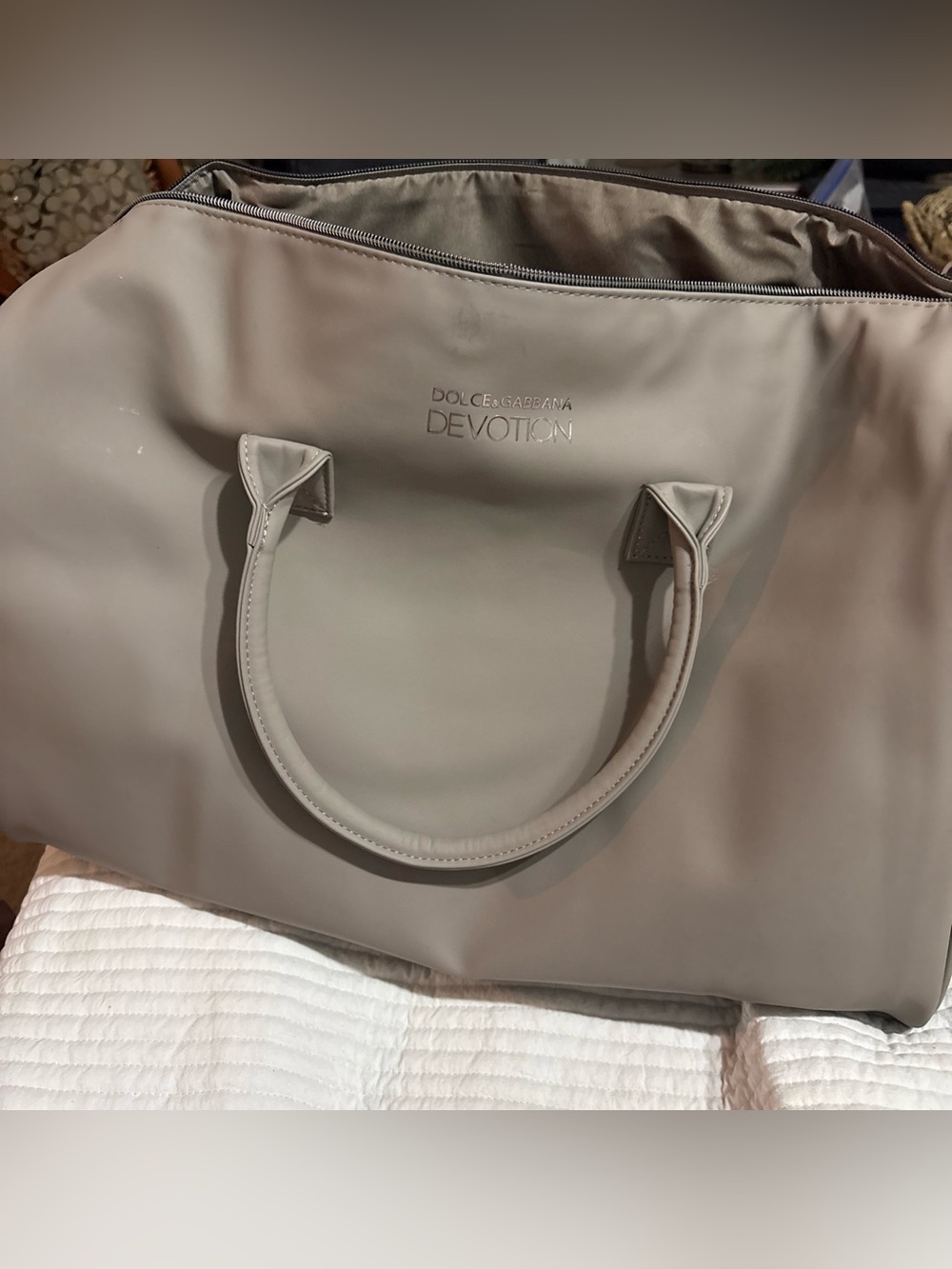 Dolce & Gabbana Devotion Tote Bag in Taupe